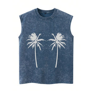 Camiseta sin mangas de alta calidad Cool Feel, chaleco personalizado de verano, camiseta de calle alta, camiseta sin mangas de gimnasio para hombres - Product Image 1