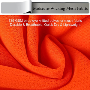 เสื้อเชิ้ตทำงานกลางแจ้งตาข่ายระบายอากาศได้ชั้น2มองเห็นได้ชัดเจนสำหรับฤดูร้อน - Product Image 3