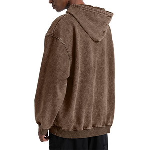 Acid Washed Hoodie for Men High Quality Oversized Fit Custom Printing Embroidery Winter Bulk Orders Discounts Custom Tags Labels - Product Image 5