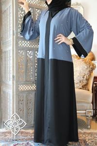 2022 Customized Size Beautiful <b>Kaftan</b> Abaya Handmade Traditional Muslim Women's <b>Long</b> Sleeve Moroccan Design Latest Polyester - Product Image 1
