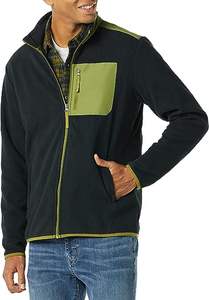 Sudaderas de hombre transpirables con cremallera de poliéster 100% cálido de invierno bordado con logotipo personalizado - Product Image 5