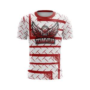 T-shirt technique imperméable à l'eau T-shirt technique décontracté à séchage rapide 100% coton T-shirt technique tricoté à col rond pour hommes - Product Image 1