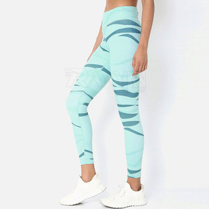 Leggings pour femmes de bonne qualité avec logo personnalisé, respirants, 100% coton, taille mi-haute, antibactériens, prix attractif - Product Image 2