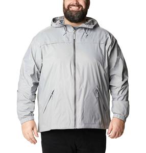 Chaqueta de lluvia Softshell impermeable ligera personalizada para hombres cuello alto estilo de calle invierno deportes al aire libre teñido liso - Product Image 1