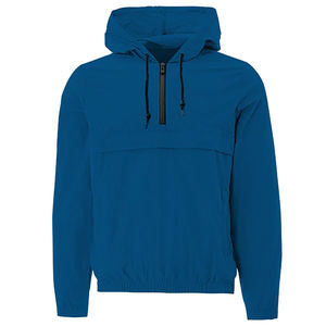 Nouveau design de anorak avec rabat anti-tempête coupe-vent imperméable demi-fermeture éclair pour hommes vestes anorak à capuche au prix de gros à bas quantité minimale de commande - Product Image 6