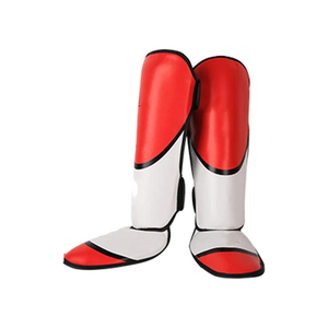 Espinilleras con logotipo personalizado en almohadillas para piernas escalonadas/protector de piernas de secado rápido Muay, espinilleras para entrenamiento de Boxeo Tailandés - Product Image 1