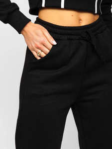 Venta al por mayor Anti-Shrink Cotton Women's Chándal Set Custom Logo Crop Top Venta caliente Impreso Ropa de invierno - Product Image 3