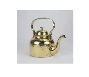 Copper Plated Hammered Turkish Teapot Indian Fancy Handmade Supplier Cheap Price Selling Shinning Hammered Turkish Teapot