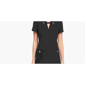 Abito Tommy Hilfiger da donna in scuba crepe con occhielli, nero, modello tubino, taglia 12 - Product Image 2