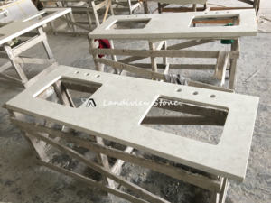 איטליה השיש לבן יהירות אמבטיה למעלה מטבח שולחן משטחי - Product Image 2