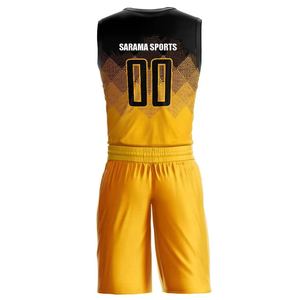 Uniforme de baloncesto hecho a medida, conjuntos de camisetas de baloncesto lisas para hombre, ropa deportiva de poliéster, logotipo personalizado, servicio OEM - Product Image 3