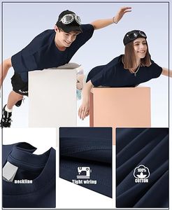 T-shirt tricoté unisexe 100% coton, coupe ample, respirant, décontracté, impression numérique, décoration de logo, pour homme - Product Image 6