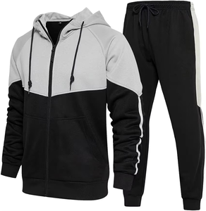 Conjunto Deportivo Ajustado para Hombre al por Mayor, 100% Algodón, Ropa Deportiva Informal, Traje Deportivo Liso con Capucha y Estilo Urbano - Product Image 3