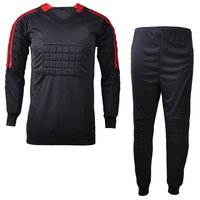 Setelan Sepak Bola Latihan Kiper Custom OEM 2025, Bahan Polyester Ringan, Cepat Kering, Menyerap Keringat, Bernapas, Cocok untuk Olahraga Musim Dingin