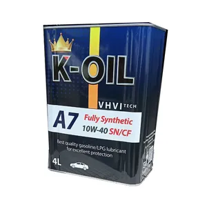 K-Oil A7 motor oil SAE 10W40 API SN/CF maximizes fuel economy engine oil good price for industrial use from Korea