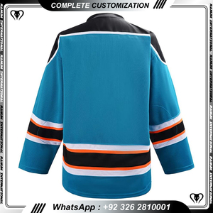 Maillot de hockey sur glace broderie personnalisée Sublimation couleur design vêtements de hockey - Product Image 5