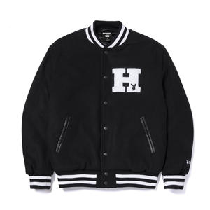 2025 última fábrica de chaquetas universitarias de béisbol personalizadas para hombres, manga de cuero empalmada, bolsillos bordados con letras, chaqueta con letras marrones - Product Image 5