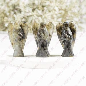 คริสตัลลาบราโดไรต์สีเทาขนาด 2 นิ้ว คุณภาพพรีเมียม ขัดเงาอย่างดี สำหรับการทำสมาธิ เสริมสร้างความคิดบวก และตกแต่ง  จำหน่ายทั่วโลก - Product Image 3
