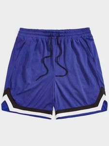 Top venta de los hombres de verano gimnasio cordón pantalones cortos de alta calidad de malla transpirable pantalones cortos de correr de marca personalizada - Product Image 4