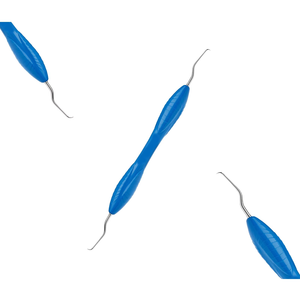 Curetas Langer personalizadas 1/2 Instrumentos dentales periodontales con mango de silicona para escalado y alisado radicular - Product Image 1