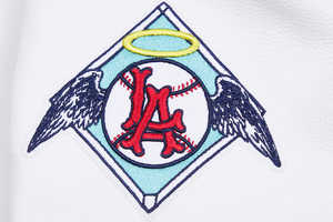 Lettre personnalisée broderie patchs avant de haute qualité respirant polyester manches Baseball Bomber Letterman veste bleu blanc hommes - Product Image 2