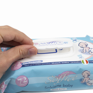 864 salviette di talco per neonati senza alcool dermatologicamente testate senza parabeni contenenti Aloe Vera per pelli sensibili - Product Image 2