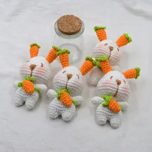 小钩针兔子Amigurumi玩具迷你兔子钩针迷你兔子Amigurumi毛绒动物娃娃