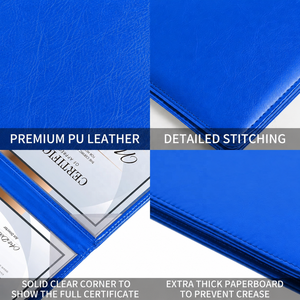 Carpeta de Presentación de Certificado de Graduación Personalizada con Logotipo Escolar en Relieve Dorado, Impermeable y Ecológica - Product Image 5