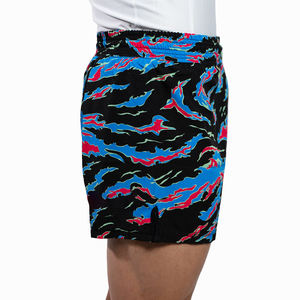 Pantalones Cortos de Forro Polar con Estampado Animal, Cintura Alta, Cierre con Cordón, Hechos a Medida para Hombre, Tejido Grueso, Transpirables, de Secado Rápido, Lavados con Ácido - Product Image 3