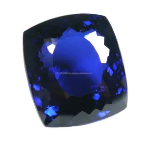 印度100% 天然优质坦桑石制造多方形矩形优质蓝色坦桑石