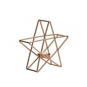 Bougeoir en fil métallique Vintage 2 pièces, porte-bougie - Product Image 3