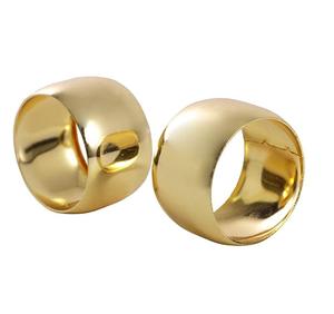 Mesa de hotel de lujo Diseño simple Servilletero Metal Redondo Servilletero Venta al por mayor Vintage Color Hoja Servilleteros. - Product Image 5