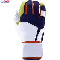 Guantes de bateo de cricket Guantes de cuero PU Protección adicional Edición Cp Plus de alta calidad en guantes de cricket de color sólido