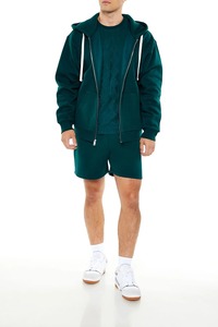 High Quality 100% Cotton French Terry Pullover Custom Logo Zip <b>Hoodie</b> Heavyweight Oversized for Men - Product Image 5