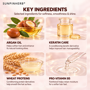 SUNPINHERB Argan Oil Moisture <b>Conditioner</b> Wheat Protein for <b>Curly</b> <b>Hair</b> 354 ml <b>In</b> Stock Wholesale OEM ODM Factory Supply - Product Image 6