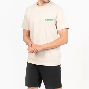 T-shirts pour hommes en polyester/coton 210g de haute qualité, respirants, à séchage rapide, coupe ample, personnalisables, vente en gros, logo imprimé - Product Image 4