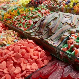 Emballage en vrac Gomme de confiserie halal aux fruits à faible quantité minimale de commande de Chine
