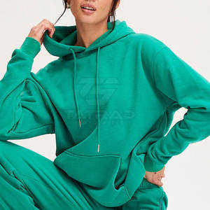 Sudaderas de Calle de Color Sólido, Transpirables, 100% Algodón para Mujer, Uso en Invierno, Diseño Personalizado, Resistentes al Viento, Ecológicas, Extra Grandes - Product Image 2
