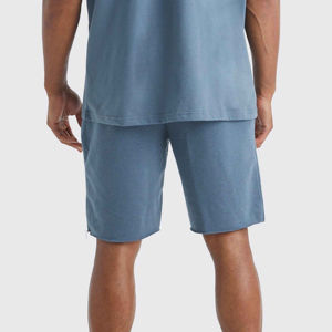Conjunto de verano de camisetas y pantalones cortos de alta calidad para hombres 100% algodón transpirable patrón sólido hecho en impuestos industrias precio barato - Product Image 6