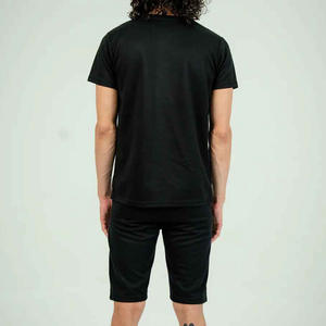 Ensemble de survêtement court pour homme de haute qualité, ensemble décontracté respirant en coton, t-shirts et shorts, ensemble 2 pièces pour homme - Product Image 5