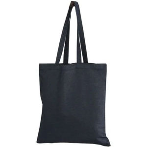 Bolsa de compras de algodón personalizada pequeña bolsa de compras Lisa lona de algodón con bolsillo - Product Image 1