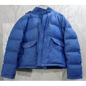 Veste matelassée effet denim bleu premium |   Vêtements d'extérieur d'hiver imperméables et isolés pour la vente en gros - Col rabattable - Product Image 1