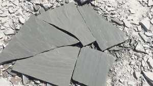 Losas de pavimentación locas grises naturales Kandla, camino exterior caído, revestimiento de suelo Exterior, losas de arenisca irregulares aleatorias - Product Image 4