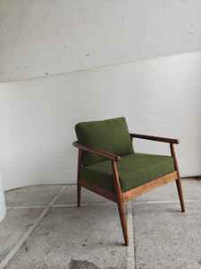 Chaise d'appoint en bois massif de style nordique, chaise longue scandinave moderne, écologique, modulaire, confortable - Product Image 3