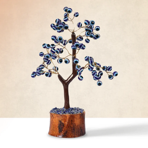 Piedra semipreciosa, mal de ojo, árbol de piedras preciosas de cristal, 100 cuentas, árbol de cristal, figura de Feng Shui para decoración del hogar - Product Image 4