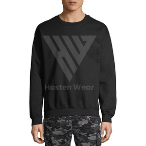 Wholesale Private Custom Logo Men's High Quality Hoodie Sweatshirt 100% Cotton O-<b>Neck</b> Puff Oversized Unisex Slim Fit Blank - Product Image 6