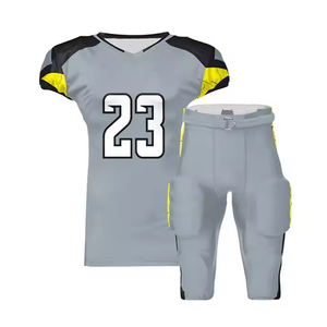 Direct Factory's New Model Plus Size American Football Uniform Conjunto transpirable Tasa ajustable Impreso Technics 100% Poliéster - Product Image 1