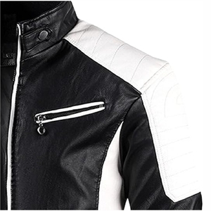 Unisex Eco-Friendly Winter Stand Custom <b>Genuine</b> Leather Jacket High Quality Street Style Loose Fit Waterproof Breathable XS Size - Product Image 5