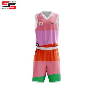 Maillot de basket-ball personnalisé unisexe Short en maille de polyester à séchage rapide Plus Uniformes de basket-ball personnalisés XS imprimés respirants pour adultes - Product Image 6