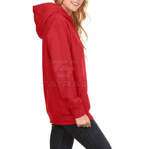 Sudadera Extra Grande de Invierno para Mujer, Estilo Urbano, 100% Algodón, Servicio OEM, Ligera, Transpirable, Ecológica, con Logotipo Personalizado - Product Image 2